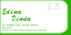 edina dinda business card